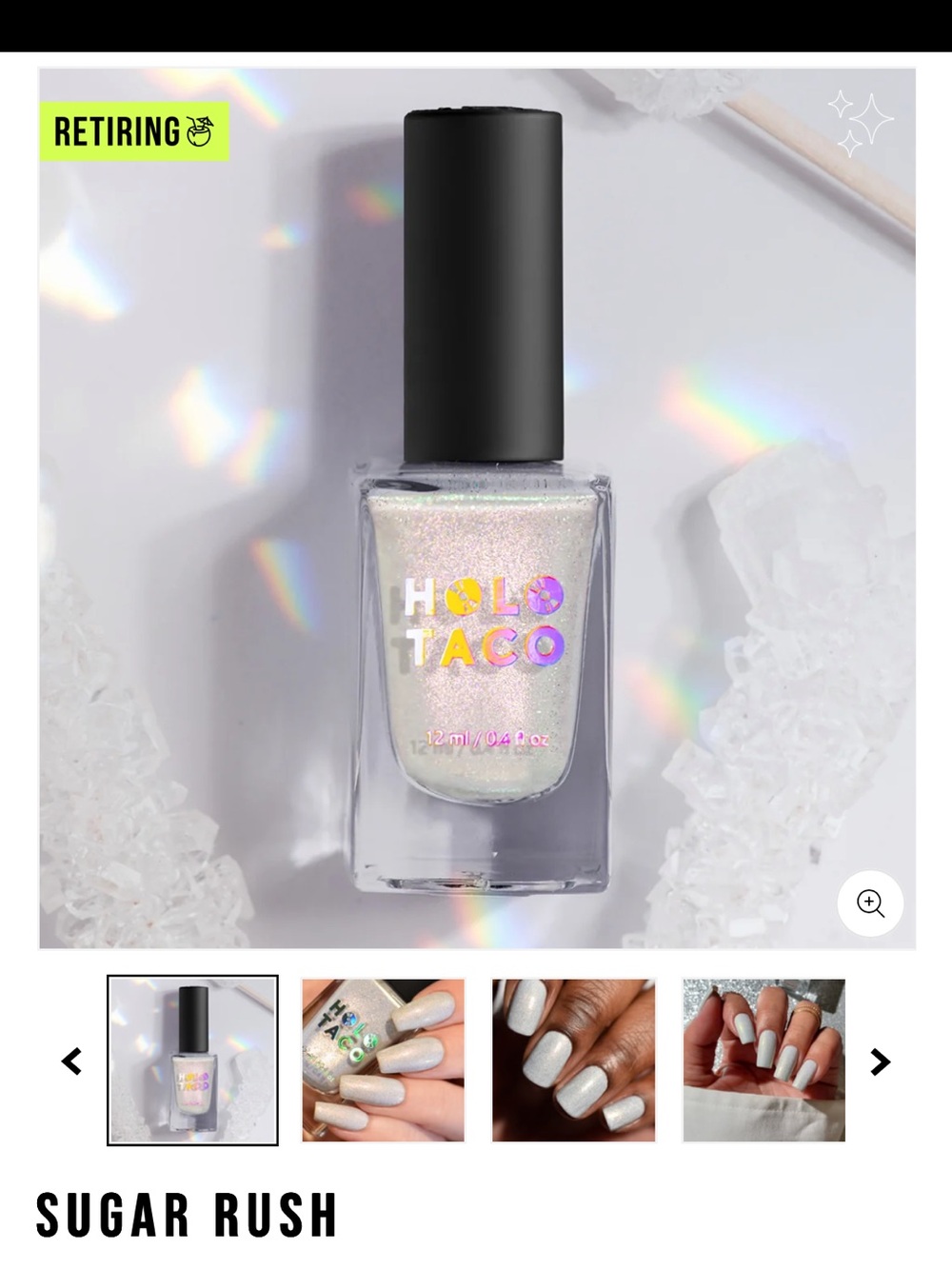 Holo Taco Sugar Rush ✨ Rock Candy Collection • RETIRED• Collector Shade